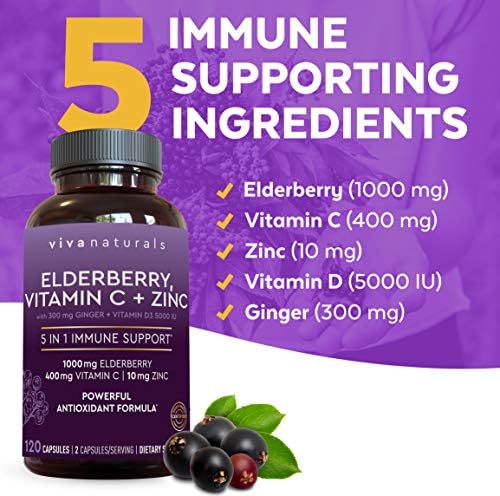 Viva Naturals Elderberry with Vitamin C  - image 2