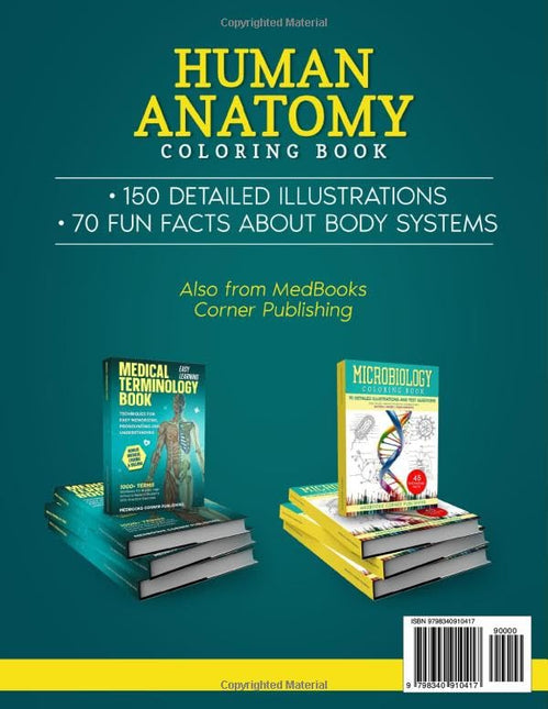 Human Anatomy Coloring Book for Adults, Medical Students & Nurses