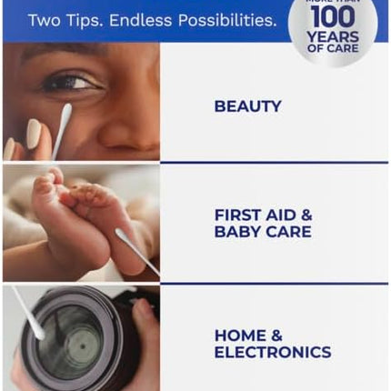 Q-tips Cotton Swabs For Hygiene and Beauty Care Original Cotton Swab Made With 100% Cotton 625 Count