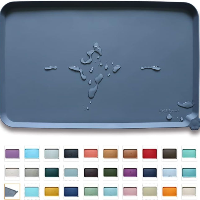 Waterproof Pet Feeding Mat with High Lips