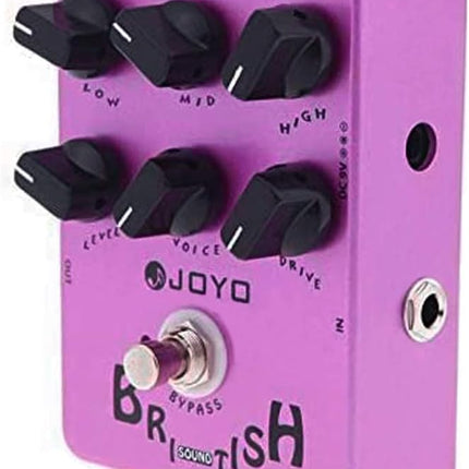 JF-16 British Sound Effects Pedal with Classic Brit-Rock Era Amp Simulator and Voice Control