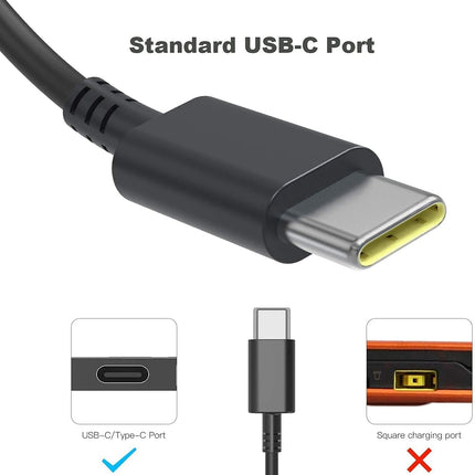 65W USB-C Replacement Laptop Charger Power Adapter Cord