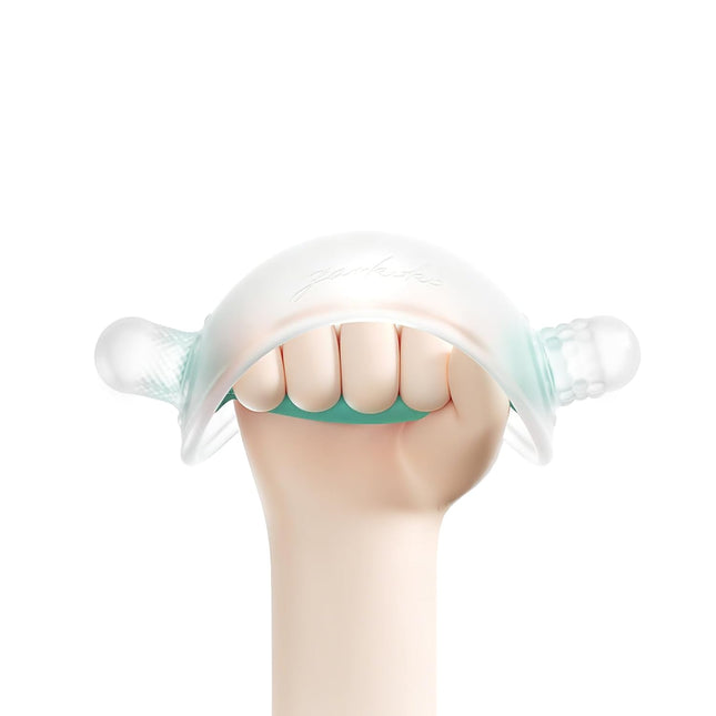No-Drop Silicone Baby Teether Toy, BPA-Free Teething Relief for Babies 3-18 Months