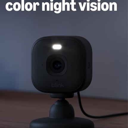Mini 2K+ Plug-In Indoor Security Camera Set, 2 Black Cameras