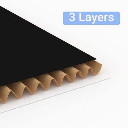Black 12x9x4 Corrugated Cardboard Mailer Boxes, Set of 25