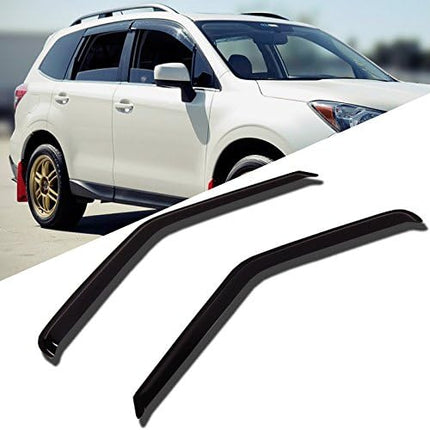 4-pc Tinted Smoke Out-Channel Window Visor Deflector Rain Guard Set