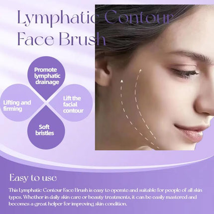 1/2 PCS Lymphatic Contour Face Brush for Sculpting – Anti-Pu - image 4