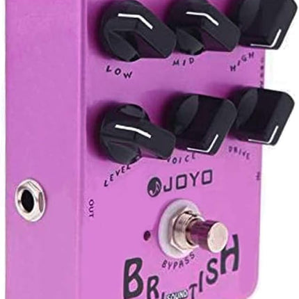 JF-16 British Sound Effects Pedal with Classic Brit-Rock Era Amp Simulator and Voice Control