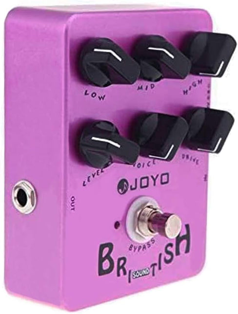 JF-16 British Sound Effects Pedal with Classic Brit-Rock Era Amp Simulator and Voice Control