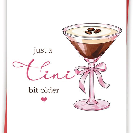 Funny Espresso Martini Birthday Card for Her