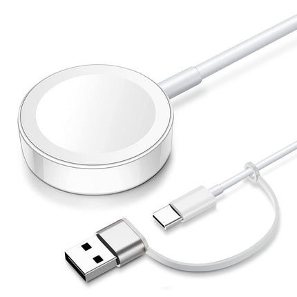 2026 Upgraded Smartwatch Fast Charger Portable Travel Cable, USB-C with USB-A Adapter, 3.3ft