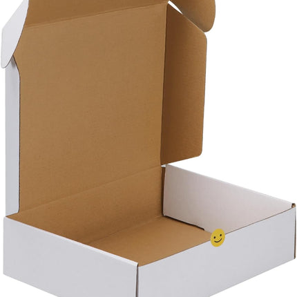 12 x 9 x 4 in White Corrugated Shipping Box