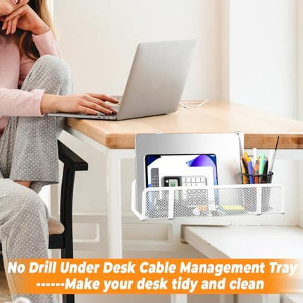 Desk Cable Organizer - clean desk workspace result