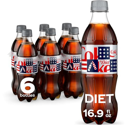 Diet Cola Soda, 16.9 fl oz Bottles, 6 Pack