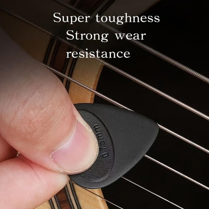 SourcetoHome 10-Pack Anti-Slip Guitar Picks For Acoustic Electric Bass Ukulele Black Two Thicknesses 0.7mm 1.0mm For Strumming And Lead, 20 pieces - General - detail view 4