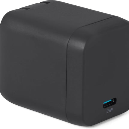 65W Fast Charging USB-C GaN Wall Charger, 1-Port PD 3.1, Compact with Foldable Plug