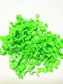 100-Piece Red 3mm Numbered Plastic Bird Leg Bands