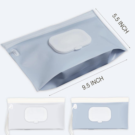 Baby Wipes Holder 2 Pack, Blue & Beige