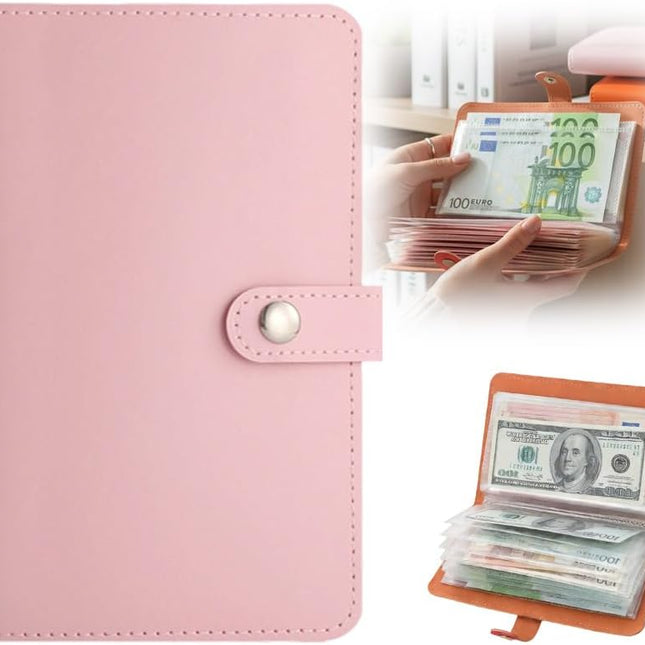 100 Envelope Savings Challenge Book A6 Budget Binder, Pink