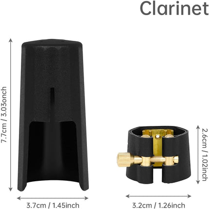 SourceToHome FuenteACasa Bb Clarinet Leather Ligature Fastener and Plastic Cap for Clarinet — Home & Lifestyle