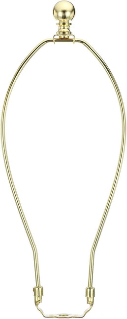 12 Inch Gold Tone Lamp Harp Kit with Finials
