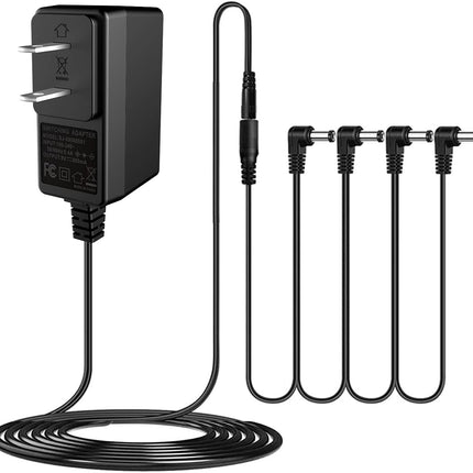 DC 9V Guitar Pedal Power Supply with 4-Way Daisy Chain