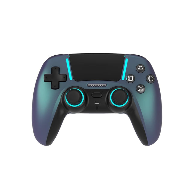 Chrome Blue Wireless Pro Controller with Hall Effect Joystick