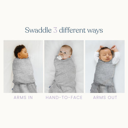 100% Cotton Sleepsack Swaddle, 3-Way Adjustable Wearable Blanket, TOG 1.5, Baby Blue, Newborn 0-3 Months