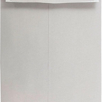 9 x 12 Open End Catalog Envelopes with Peel and Seal Closure - Grey Kraft - 50 Pack