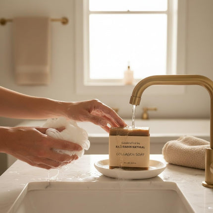 GlowEssence EsenciaLuz K&D Collagen Soap with Licorice - Natural Exfoliating Skincare Soap — Beauty & Self-Care