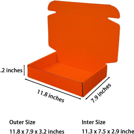 AuraHaus CasaAura 20 Pcs 11.8 x 7.9 x 3.2 inches Corrugated Cardboard Gift Boxes Recyclable — Home Decor & Ambiance