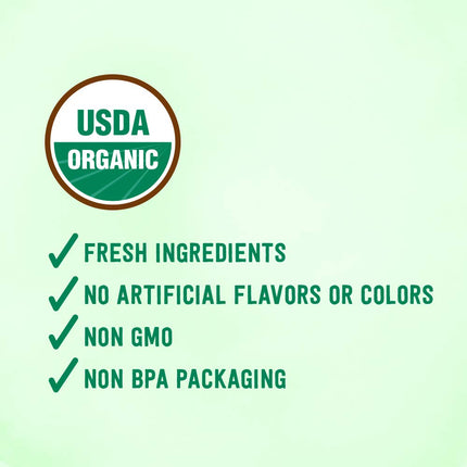 Organic Baby Food Fruit Variety Pack, 4 oz, Pack of 12
