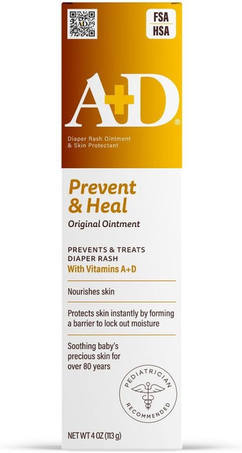 Original Diaper Rash Ointment with Vitamins A & D, 4 oz