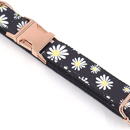 PawHaven RefugioPata PETDURO Personalized Dog Collar Daisy Print with Name & Phone Number — Pet Supplies
