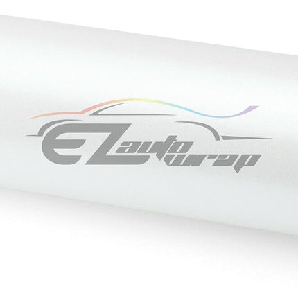 12" x 60" White Matte Metallic Satin Pearl Vinyl Wrap Sheet