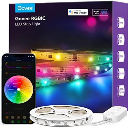 Govee RGBIC LED Strip Lights 32.8ft with Smart App and Alexa Control