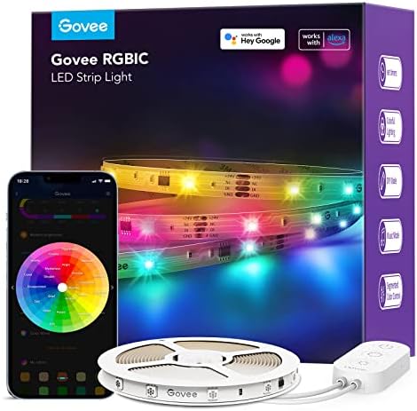 Govee RGBIC LED Strip Lights 32.8ft with Smart App and Alexa Control