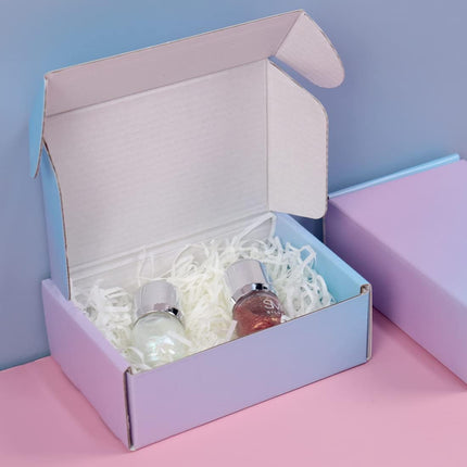 6x4x2 Inch Small Shipping Boxes, 30 Pack Purple Mailing Boxes