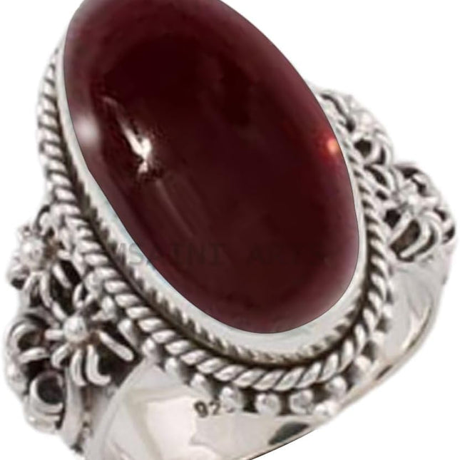 925 Sterling Silver Ring For Women & Men, Natural Blue Copper Turquoise — Home & Lifestyle