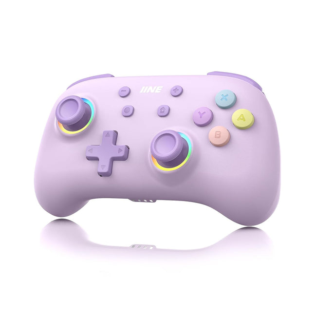 Wireless Mini Pro Gamepad with RGB Lights - Purple