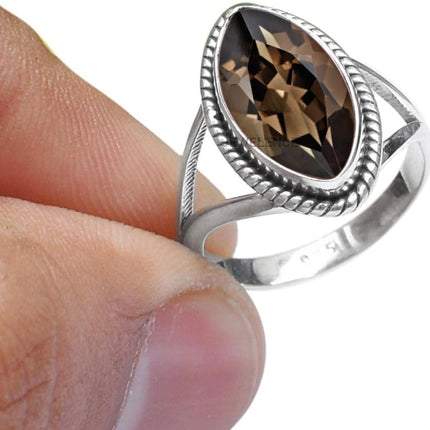 925 Sterling Silver Ring For Womens Gemstone Ring Sterling Silver Boho — Home & Lifestyle