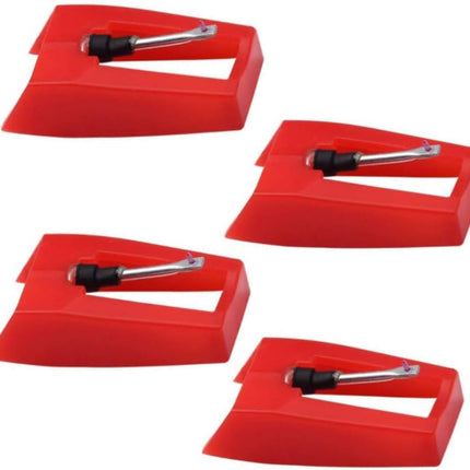 4 Pack Ruby Record Player Needle Turntable Stylus Replacement