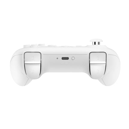 White 64-Style Bluetooth Controller with Hall Effect Joystick