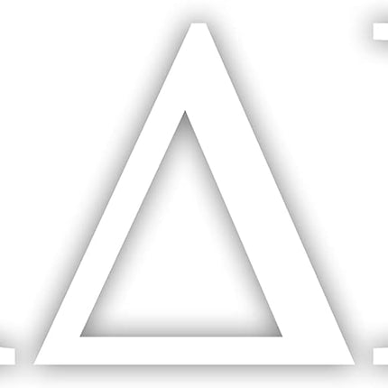 Alpha Delta Pi Greek Sorority White Sticker Decal, 2.5 Inches
