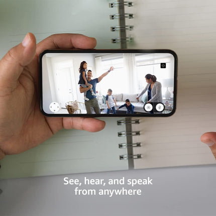 Mini Pan-Tilt Indoor Plug-In Smart Security Camera in White