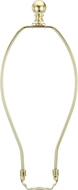 11 Inch Gold Tone Lamp Harp Kit with Finial
