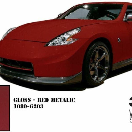 Gloss Red Metallic G203 Automotive Vinyl Wrap Sample, 3 in x 5 in