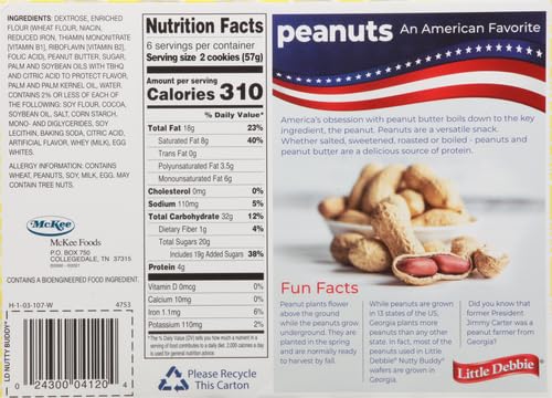 Peanut Butter Creme Fudge Wafer Bars, 12 Count