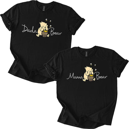 SourceToHome FuenteACasa Mama Bear Dada Bear Tee T-Shirt Shirt Honey Bear Family Matching Unisex — Home & Lifestyle