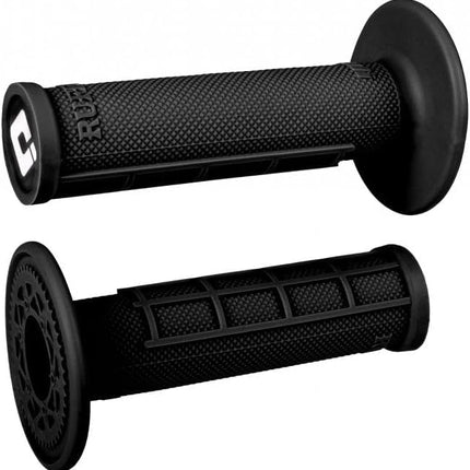 Motocross Single Ply Half Waffle Grips - Black Pair
